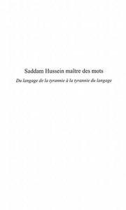 Harmattan, Saddam hussein maitre des mots, 