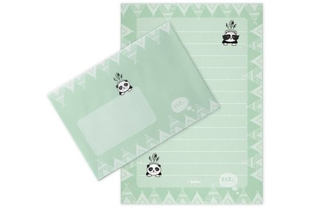 undefined, Briefpapier-Set für Kinder, Lama, Liniertes Briefpapier-Set für Kinder: Lama/ Alpaka (für Mädchen und Jungen, bunt)