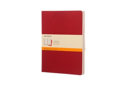 undefined, Moleskine Cahier Journal, 3-set writing notebook Red, Moleskine Cahier, 3er Set, Xlarge, Liniert