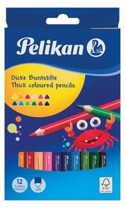 undefined, PELIKAN Buntstifte 4mm 724039 12 Stifte sortiert, Pelikan Buntstifte 4mm, 724039, (12 Stifte sortiert)