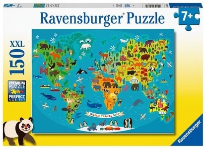 Tierische Weltkarte (Puzzle)