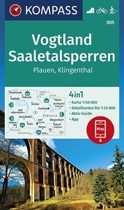 undefined, Kompass Karte Vogtland, Saaletalsperren, Plauen, Klingenthal, 