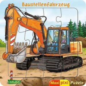 Carlsen, Böwer, N: Maxi Pixi: Maxi-Pixi-Puzzle: Baustellenfahrzeug, Maxi-Pixi-Puzzle: Baustellenfahrzeug: Ein Puzzle für Kinder ab 3 Jahren