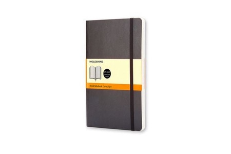 undefined, Moleskine QP611 Notizbuch Schwarz, Moleskine Notizbuch Soft, A6, liniert, schwarz, 710-0