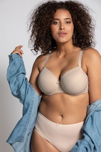 Ulla Popken, Große Größen Bügel-BH Larissa Damen (Größe 90D, beige) | Ulla Popken Wäsche | Polyamid/Elasthan, 