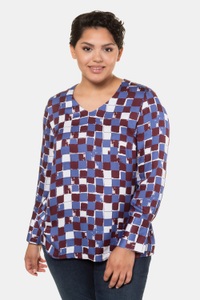 Ulla Popken, Große Größen Blusenshirt Damen (Größe 42 44, multicolor) | Ulla Popken Langarmblusen | Viskose, 