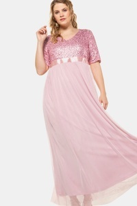 Ulla Popken, Grosse Grössen Abendkleid, Damen, rosa, Größe: 44, Polyester/Polyester, Ulla Popken, 