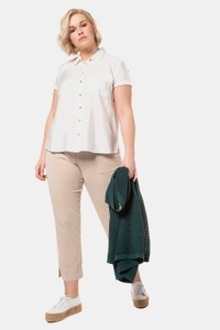 Ulla Popken, Grosse Grössen Hemdbluse, Damen, beige, Größe: 46/48, Viskose/Polyamid, Ulla Popken, 