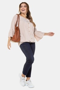 Ulla Popken, Grosse Grössen Tunika, Damen, orange, Größe: 54/56, Viskose, Ulla Popken, 