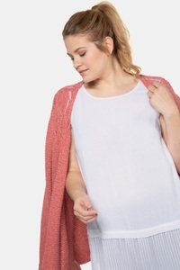Ulla Popken, Grosse Grössen Blusentop, Damen, grau, Größe: 50/52, Viskose, Ulla Popken, 
