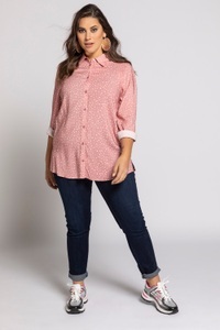 Ulla Popken, Grosse Grössen Hemdbluse, Damen, rot, Größe: 46/48, Viskose, Ulla Popken, 