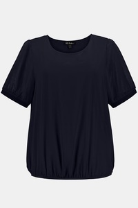 Ulla Popken, Grosse Grössen Blusenshirt, Damen, schwarz, Größe: 58/60, Polyester/Viskose, Ulla Popken, 