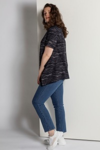 Ulla Popken, Grosse Grössen Bluse, Damen, schwarz, Größe: 50/52, Baumwolle, Ulla Popken, 