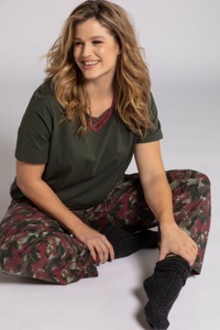 Ulla Popken, Grosse Grössen Pyjama, Damen, grün, Größe: 42/44, Baumwolle, Ulla Popken, 