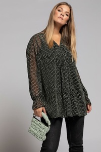 Ulla Popken, Grosse Grössen Tunika, Damen, schwarz, Größe: 50/52, Viskose/Elasthan, Ulla Popken, 