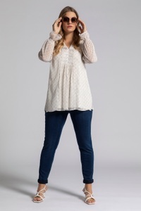 Ulla Popken, Grosse Grössen Tunika, Damen, braun, Größe: 54/56, Polyester, Ulla Popken, 
