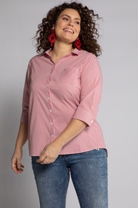 Ulla Popken, Grosse Grössen Longbluse, Damen, rot, Größe: 46/48, Baumwolle/Polyester, Ulla Popken, 