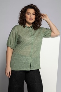 Ulla Popken, Grosse Grössen Hemdbluse, Damen, grün, Größe: 54/56, Baumwolle, Ulla Popken, 
