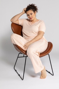 Ulla Popken, Grosse Grössen Pyjama, Damen, rosa, Größe: 42/44, Viskose, Ulla Popken, 