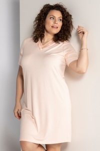 Ulla Popken, Grosse Grössen Nachthemd, Damen, rosa, Größe: 58/60, Viskose, Ulla Popken, 