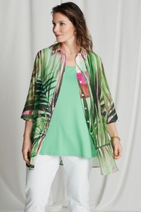 Ulla Popken, Grosse Grössen Long Bluse, Damen, 008733, Größe: 46/48, Baumwolle, Ulla Popken, 