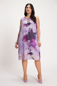 Ulla Popken, Grosse Grössen Midikleid, Damen, lila, Größe: 50/52, Ulla Popken, 