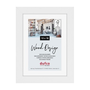 dufco, DUFCO Holz-Bilderrahmen 13x18cm 1610.80587 Toronto weiss