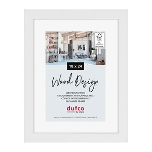 dufco, DUFCO Holz-Bilderrahmen 18x24cm 1610.80588 Toronto weiss