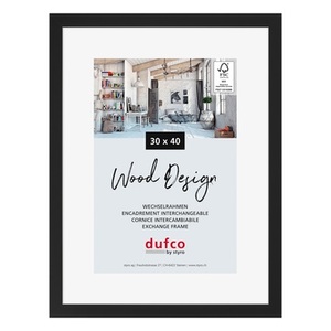 dufco, DUFCO Holz-Bilderrahmen 30x40cm 1610.80109 Toronto schwarz