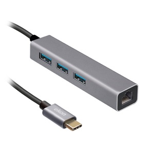 undefined, Multi-Port-HUB mit USB-C-Kabel und RJ45-Ethernet-Anschluss | Ekon
