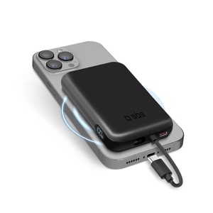 undefined, Magnetische Powerbank mit integriertem USB-C Kabel | SBS