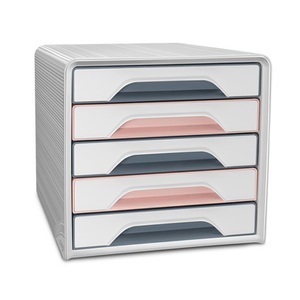 CEP, CEP Schubladenbox Smoove Mineral 1071111681 5 Schubladen weiss/grau/pink