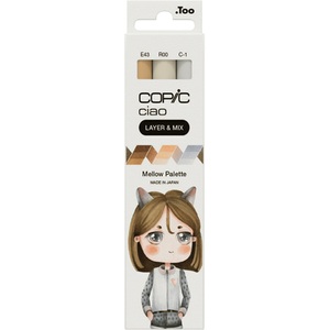 COPIC, COPIC Marker Ciao 220750312 Mellow Palette 3 St&uuml;ck