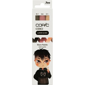COPIC, COPIC Marker Ciao 220750311 Warm Palette 3 St&uuml;ck