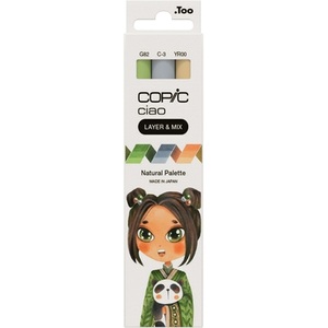 COPIC, COPIC Marker Ciao 220750309 Natural Palette 3 St&uuml;ck