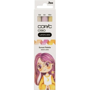 COPIC, COPIC Marker Ciao 220750308 Sunset Palette 3 St&uuml;ck