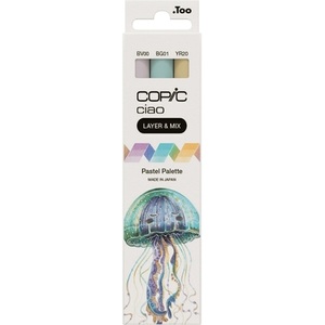 COPIC, COPIC Marker Ciao 220750301 Pastel Palette 3 St&uuml;ck