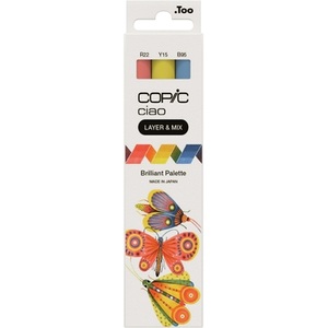 COPIC, COPIC Marker Ciao 220750303 Brilliant Palette 3 St&uuml;ck