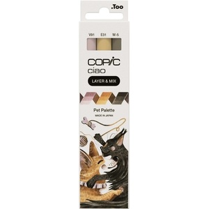 COPIC, COPIC Marker Ciao 220750302 Pet Palette 3 St&uuml;ck
