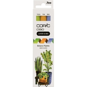 COPIC, COPIC Marker Ciao 220750306 Botanic Palette 3 St&uuml;ck
