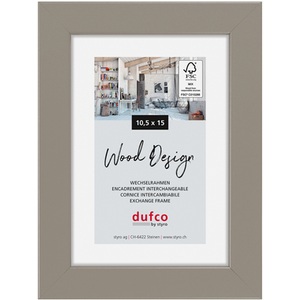 dufco, DUFCO Holz-Bilderrahmen 10.5x15cm 1610.80660 Toronto grau
