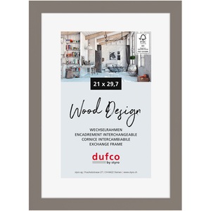 dufco, DUFCO Holz-Bilderrahmen 21x29.7cm 1610.80663 Toronto grau