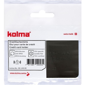 undefined, KOLMA Kreditkartenhülle RFID 09.149.06 schwarz 62x92mm