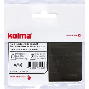 undefined, KOLMA Kreditkartenhülle RFID 09.161.06 schwarz 66x95mm