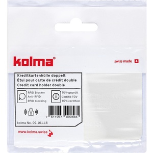 undefined, KOLMA Kreditkartenhülle RFID 09.161.16 weiss 66x95mm