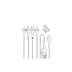 4smarts, 4smarts USB-Ladekabel USB-C/A Multi-Ladekabel 4in2 1.2 m, Weiss