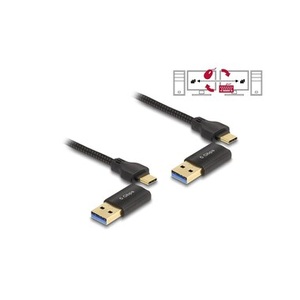 Delock, Delock Data-Link-Kabel USB A/USB C - USB A/USB C 2 m
