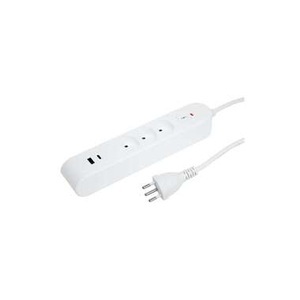 STEFFEN, Steffen Steckdosenleiste IQ 3 x T13 USB A C Weiss m Kabel