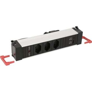 BACHMANN, Bachmann Einbausteckerleiste POWER FRAME 3x T13, 1x USB A/C
