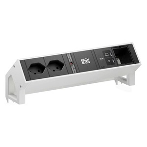 undefined, Bachmann Tischsteckdosenleiste DESK2 2xT13 1xUSB C/C 65W 1xCM weiss